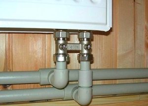 installation of heating from polypropylene pipes