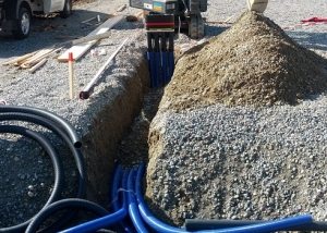 water pipe laying depth