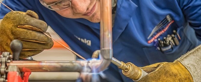 soldering copper pipes