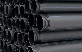 HDPE casing pipes for threaded wells