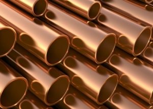 Diameters of copper pipes in inches and millimeters