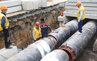 Réparation d'une canalisation de chauffage