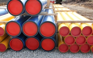 Polyethylene pipes for gas supply