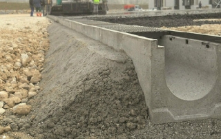 Plateaux de drainage en béton