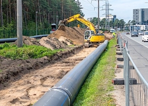 Laying water pipelines