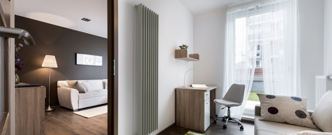 Vertical wall radiators